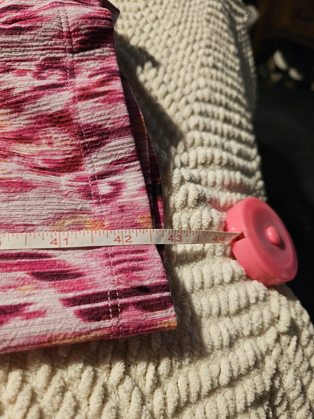 Vibrant Pink Patterned Maxi Wide Leg pants - Picture 7 of 9
